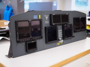 Equipment mounted on final panel. 